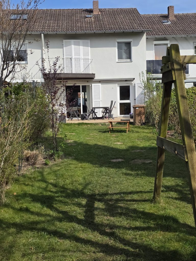60er Jahre reihenhaus bei köln garten