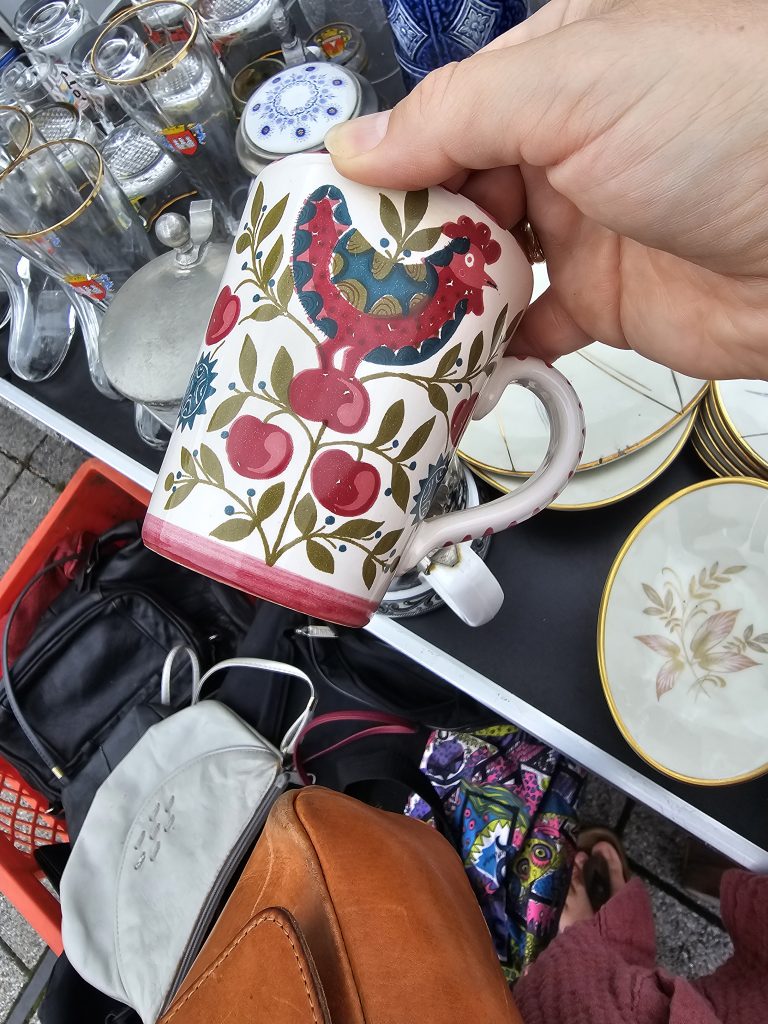 Vintage Tasse Flohmarkt Thrifting